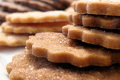 Brown Sugar Gingerspice Shortbread Cookies